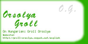 orsolya groll business card